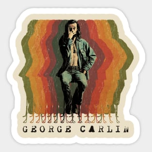 George Carlin Retro Sticker